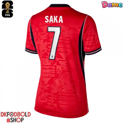 England Bukayo Saka #7 Udebanetrøje Dame VM 2026 Kort ærmer